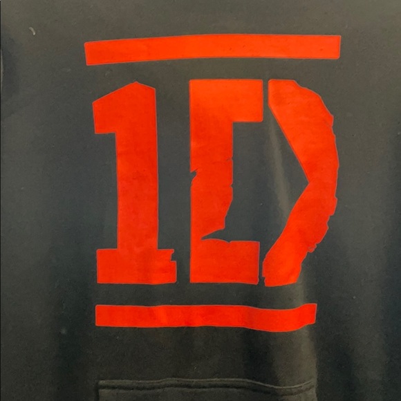NWT RARE One Direction 1D BLACK HOODIE RARE ORIGINAL MERCH - Picture 3 of 9